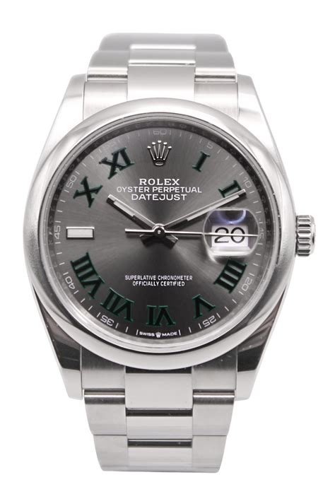 rolex datejust wimbledon stahl gold|rolex datejust 36mm wimbledon.